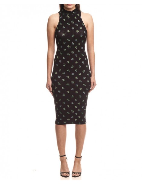 Vestido midi estampado